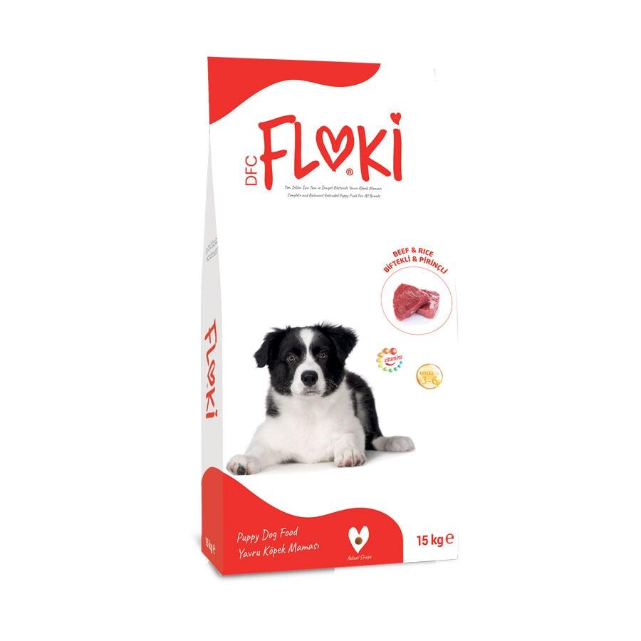 Floki Biftekli Ve Pirinçli Yavru Köpek Maması 15 KG | SRC: Barcode: 8680542870846